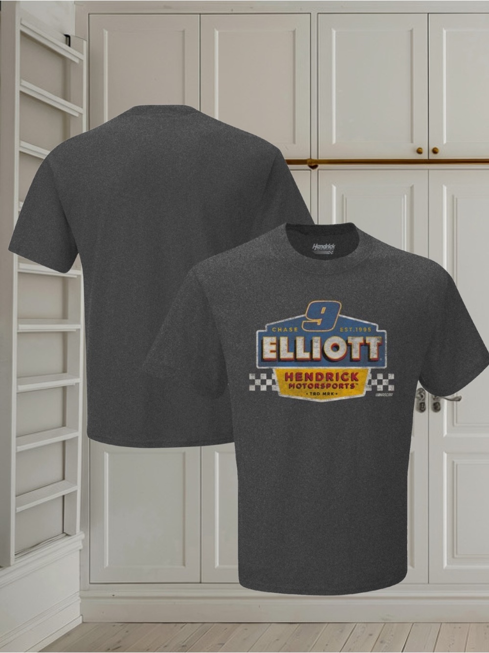 NASCAR Chase Elliott 9 Hendrick Motorsports Vintage Duel Graphic T-Shirt Sz Med